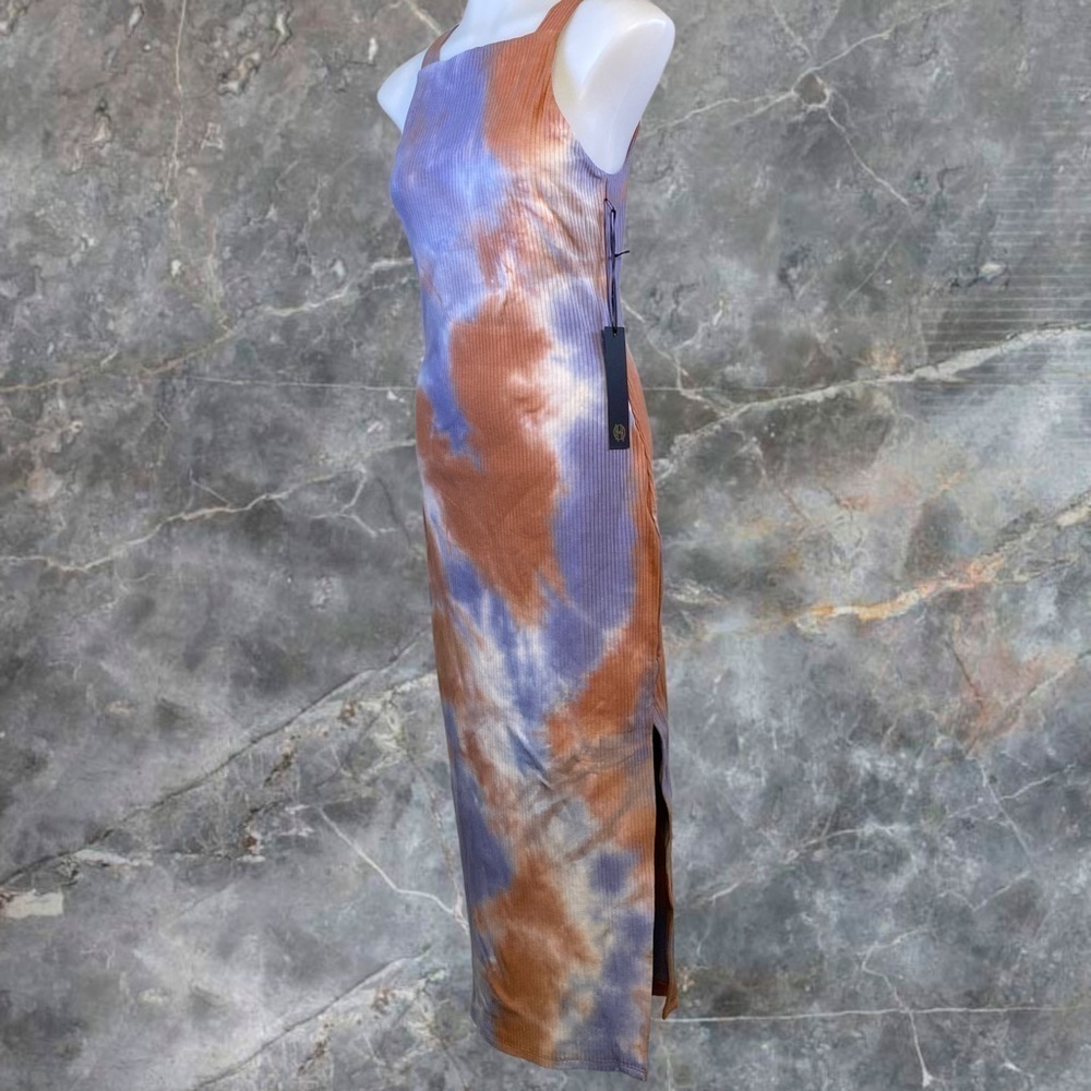 House Of Harlow x REVOLVE Tali Midi Dress in Brown Tie DyeHouse of Harl… - Picture 4 of 8